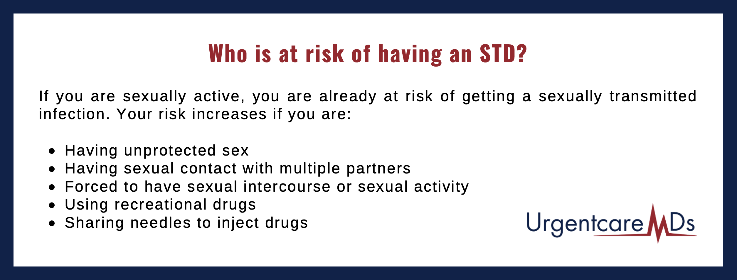 How do you know id you have a std